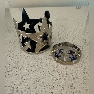 Yankee Candle Nautical Star Anchor Jar Holder and Illuma-Lid